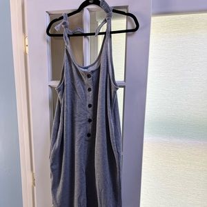 Old Navy Maternity Tie-Shoulder Fleece Jumpsuit